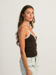 HARLOW HARLOW LENI TANK - CHOCOLATE - Boathouse