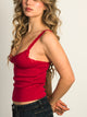 HARLOW HARLOW LENI TANK TOP - PORT RED - Boathouse