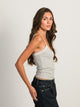 HARLOW HARLOW LENI MELANGE TANK - HEATHER GREY - Boathouse
