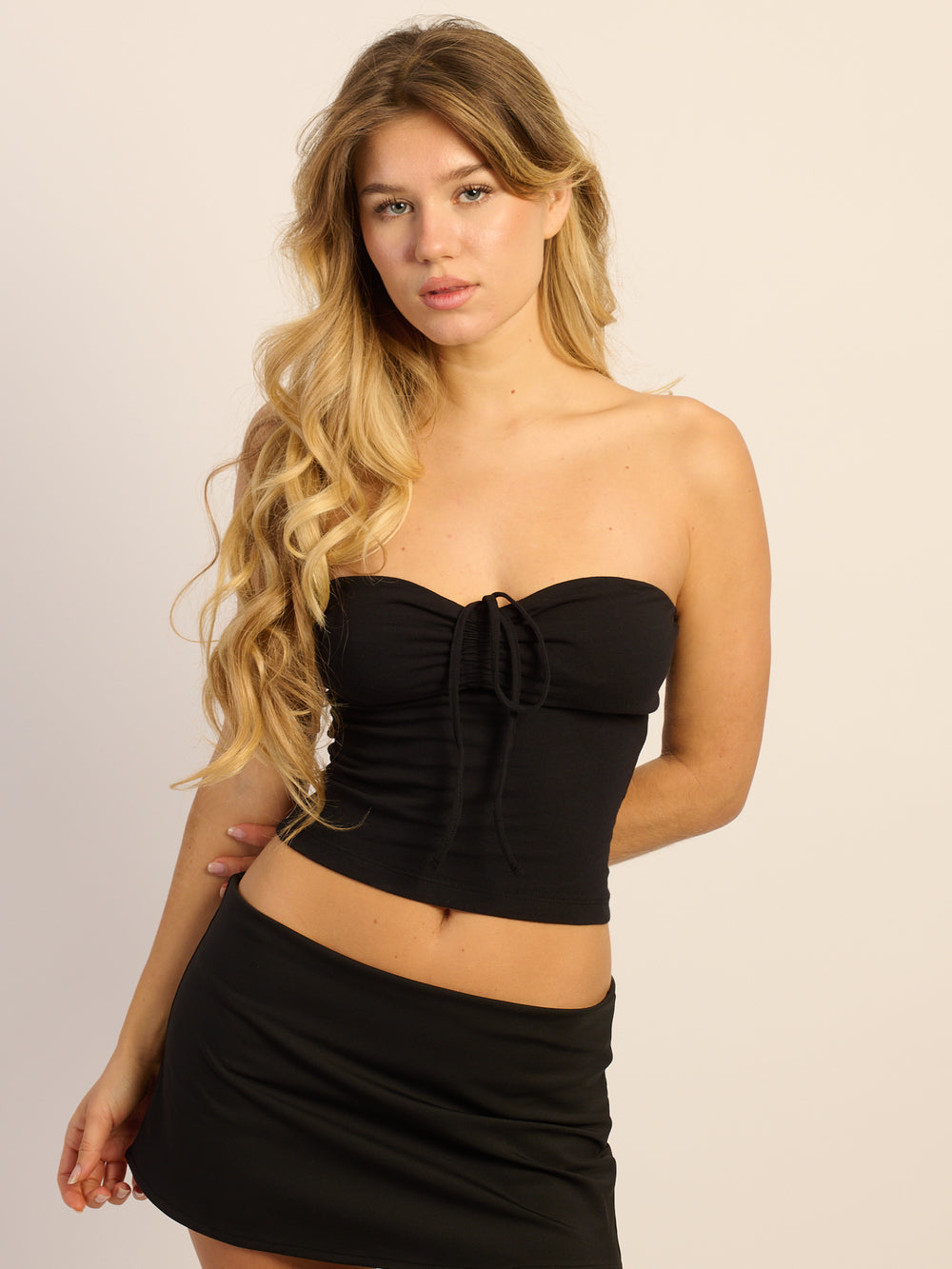 HARLOW LIA TOP - BLACK