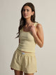 HARLOW HARLOW ESSENTIAL SQUARENECK TANK - YELLOW - Boathouse