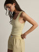 HARLOW HARLOW ESSENTIAL SQUARENECK TANK - YELLOW - Boathouse
