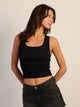 HARLOW HARLOW ESSENTIAL SQUARENECK TANK - BLACK - Boathouse
