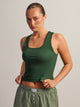 HARLOW HARLOW ESSENTIAL SQUARE NECK TANK - FOREST - Boathouse