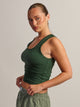 HARLOW HARLOW ESSENTIAL SQUARE NECK TANK - FOREST - Boathouse