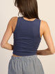HARLOW ESSENTIAL SQUARENECK TANK - INDIGO