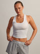 HARLOW HARLOW ESSENTIAL SQUARENECK TANK - WHITE - Boathouse