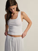 HARLOW ESSENTIAL SQUARENECK TANK - WHITE