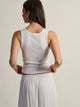 HARLOW ESSENTIAL SQUARENECK TANK - WHITE