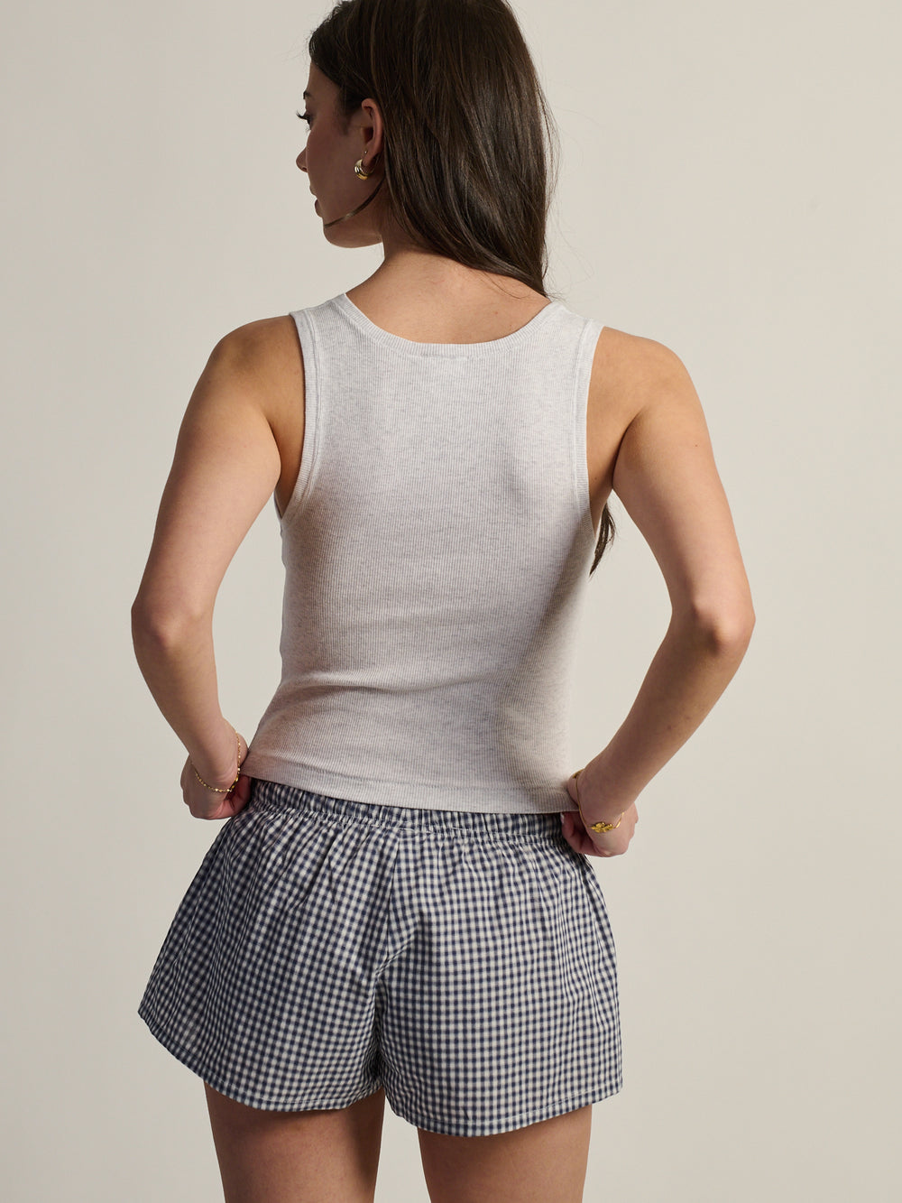 HARLOW HARLOW ESSENTIAL SQUARENECK TANK - CLOUD - Boathouse