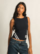HARLOW HARLOW PARIS PRINT TANK TOP - NAVY - Boathouse