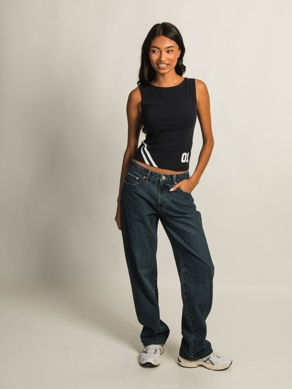 CAMISOLE IMPRIMÉE HARLOW PARIS - BLEU MARINE