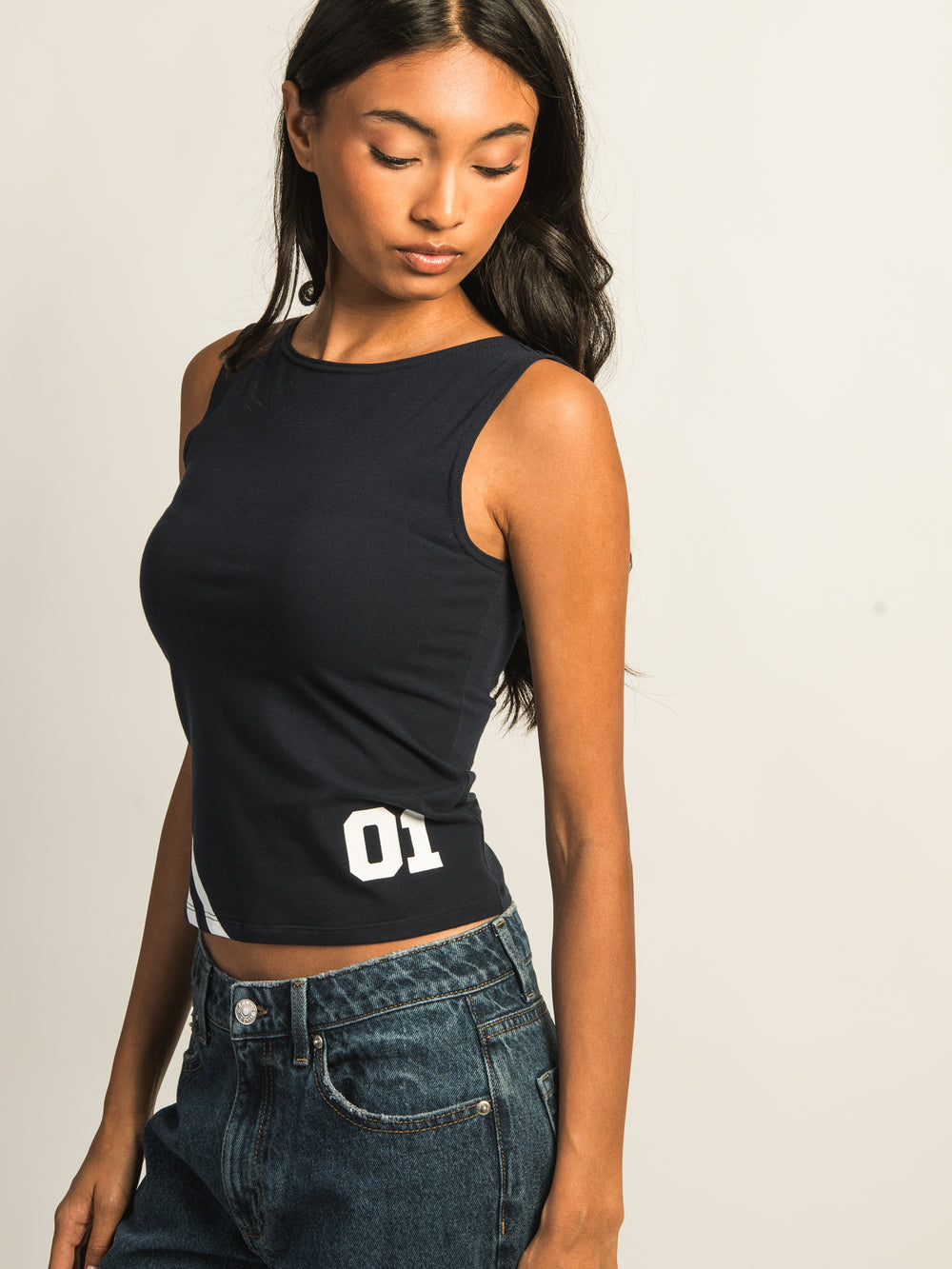 CAMISOLE IMPRIMÉE HARLOW PARIS - BLEU MARINE