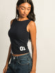 HARLOW HARLOW PARIS PRINT TANK TOP - NAVY - Boathouse