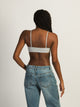HARLOW HARLOW CLASSIC MELANGE SCOOP BRALETTE - HEATHER GREY - Boathouse