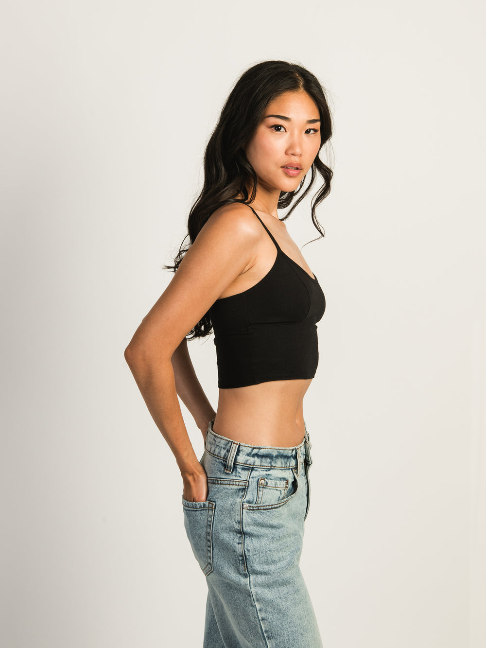 HARLOW TANKETTE - BLACK - CLEARANCE