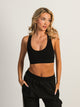 HARLOW HARLOW RACERBACK BRALETTE - BLACK - Boathouse