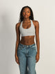 HARLOW HARLOW RACERBACK MELANGE BRALETTE - HEATHER GREY - Boathouse