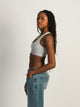 HARLOW HARLOW RACERBACK MELANGE BRALETTE - HEATHER GREY - Boathouse