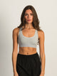 HARLOW HARLOW RACERBACK MELANGE BRALETTE - HEATHER GREY - Boathouse