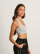 HARLOW HARLOW RACERBACK MELANGE BRALETTE - HEATHER GREY - Boathouse