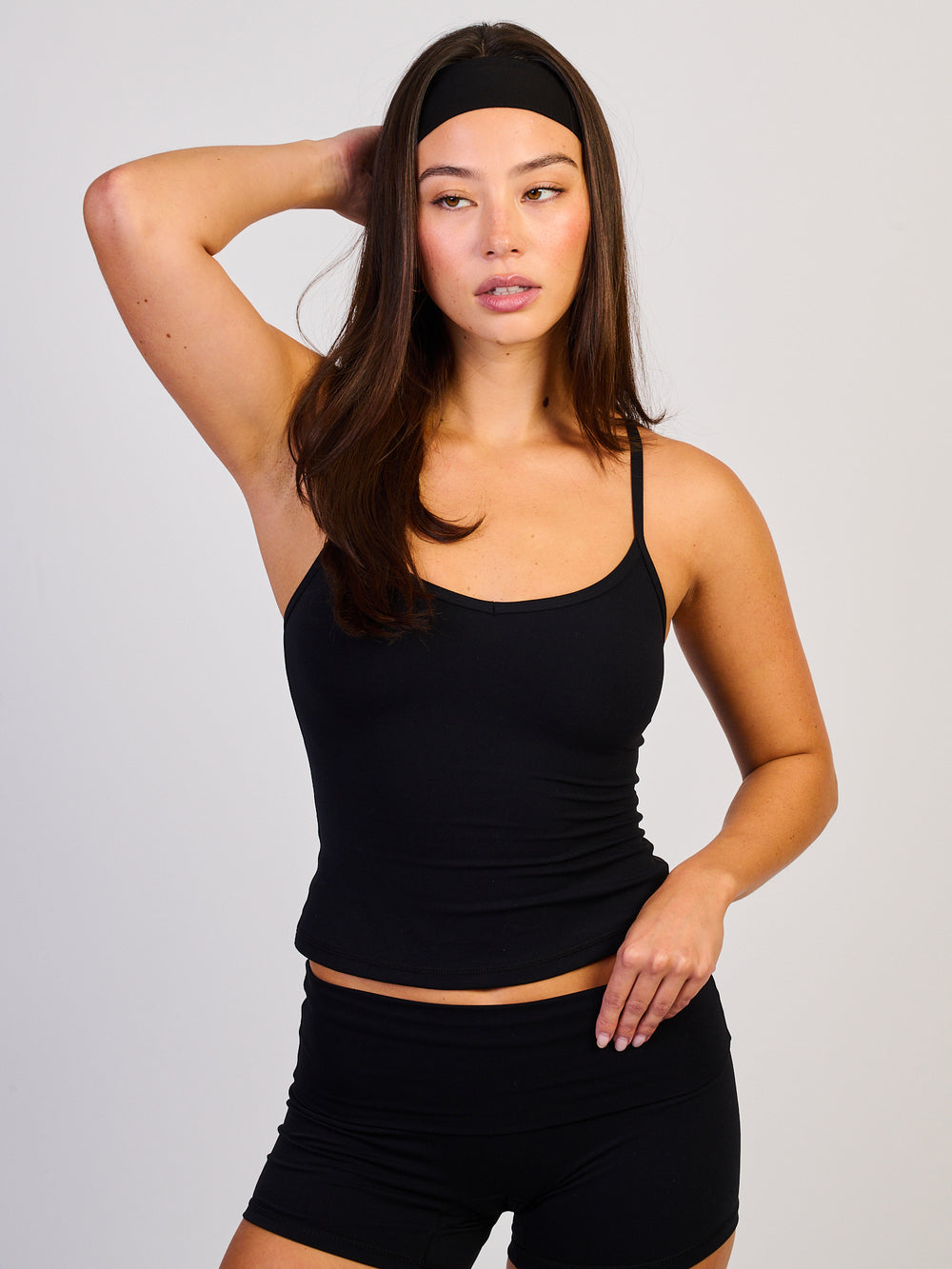 HARLOW HARLOW SCULPT SWEETHEART TANK TOP - BLACK - Boathouse