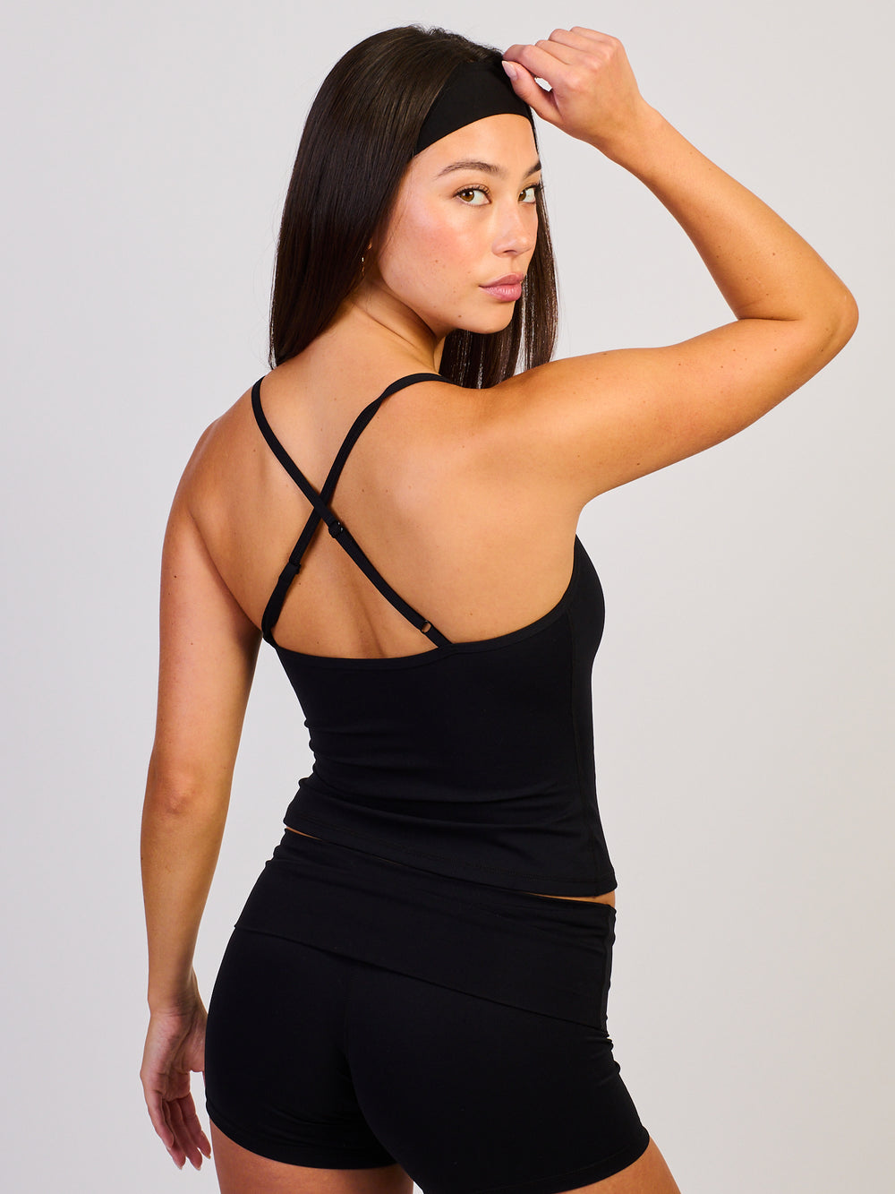 HARLOW HARLOW SCULPT SWEETHEART TANK TOP - BLACK - Boathouse