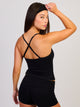 HARLOW HARLOW SCULPT SWEETHEART TANK TOP - BLACK - Boathouse