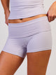 HARLOW SCULPT FOLDOVER SHORT - LILAC