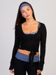 HAUT SCULPT À FERMETURE ENVELOPPANTE HARLOW - NOIR