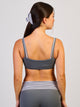 SOUTIEN-GORGE SCULPT À SUPERPOSITION HARLOW - CHARBON