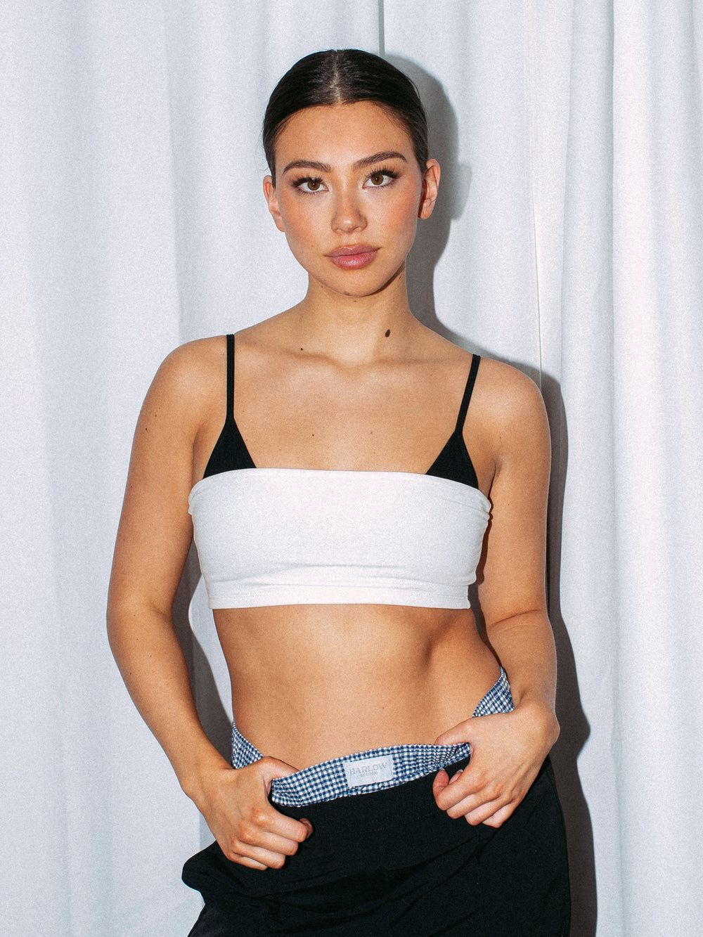 HARLOW BETHANNY BANDEAU - WHITE