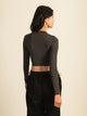HARLOW HARLOW SEAMLESS LONG SLEEVE MOCKNECK - CHARCOAL - CLEARANCE - Boathouse