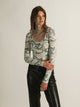 HARLOW HARLOW BECKY SCOOPNECK ALL OVER PRINT LONG SLEEVE - CLEARANCE - Boathouse