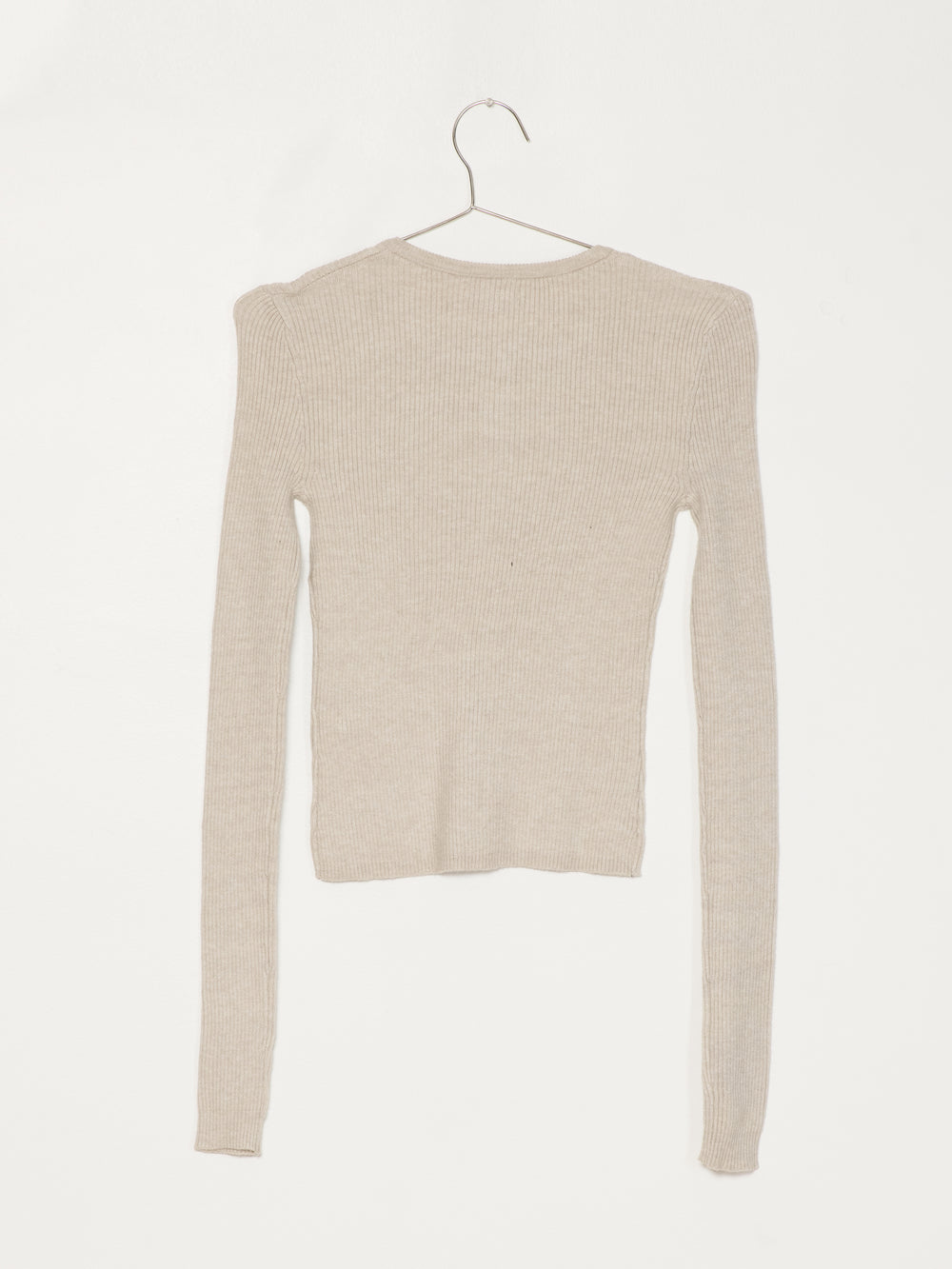 WOMENS CICI HENLEY - OATMEAL - CLEARANCE
