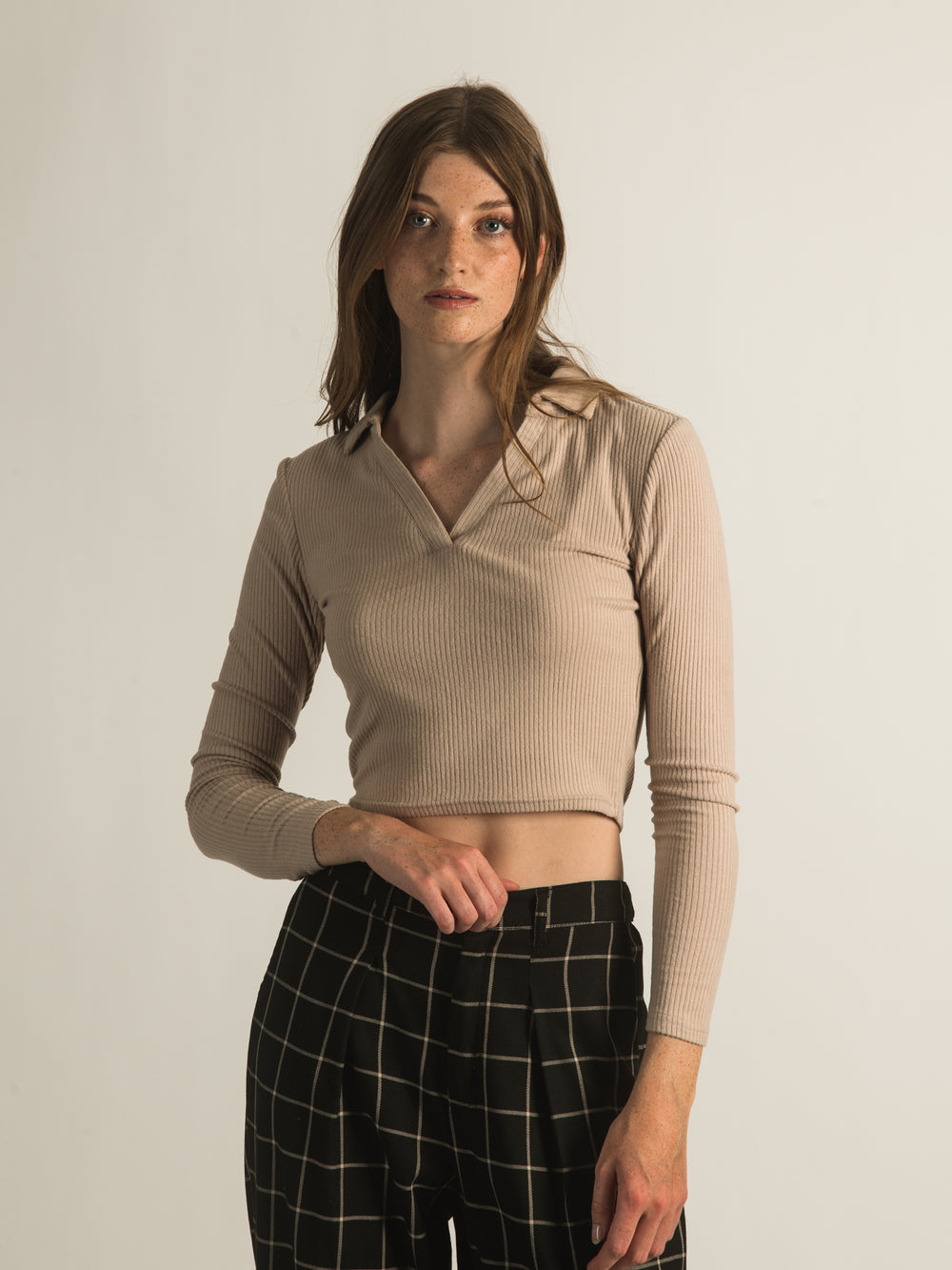 HARLOW NAOMI NOTCH POLO - CLEARANCE