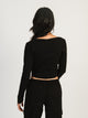 HARLOW HARLOW SQUARE NECK LONGSLEEVE - BLACK - CLEARANCE - Boathouse