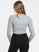 HARLOW HARLOW KYLIE LONG SLEEVE NOTCH TEE - CLEARANCE - Boathouse