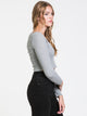 HARLOW HARLOW KYLIE LONG SLEEVE NOTCH TEE - CLEARANCE - Boathouse