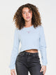 HARLOW HARLOW AMBER CROPPED EMBROIDERED CREWNECK SWEATER - CLEARANCE - Boathouse