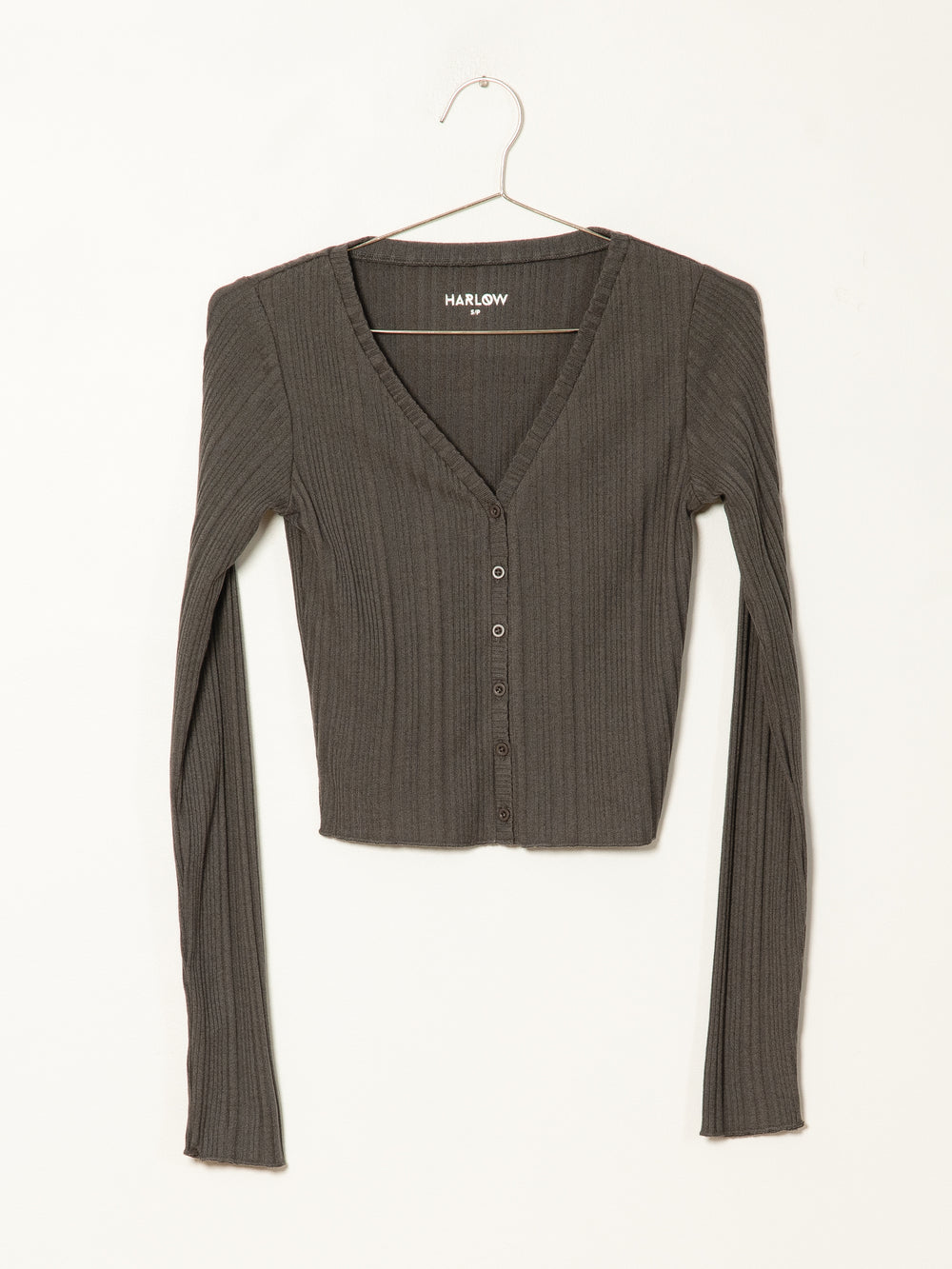 HARLOW BIANCA RIB BUTTON UP - CLEARANCE
