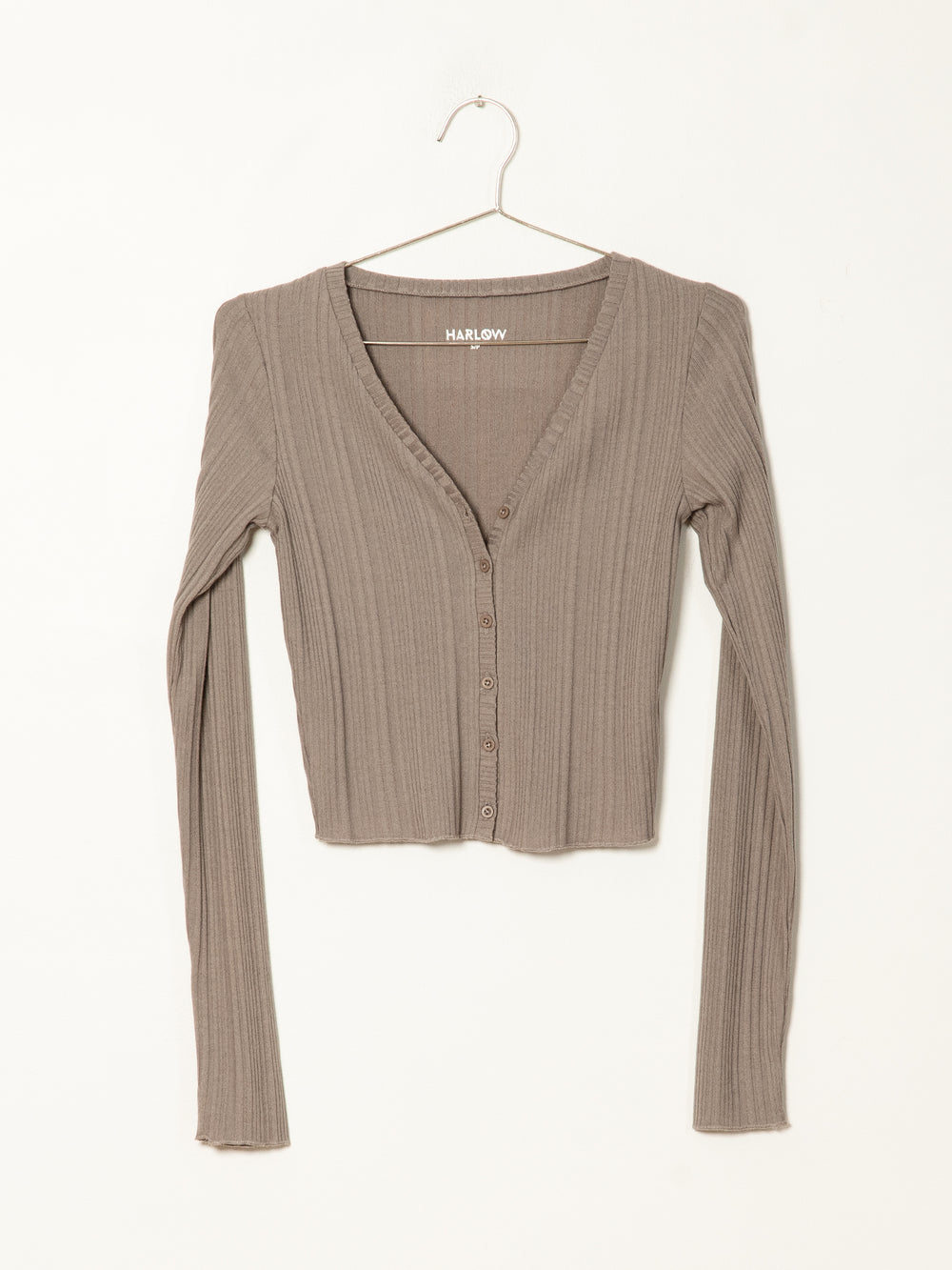 HARLOW BIANCA RIB BUTTON UP - CLEARANCE