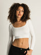 HARLOW HARLOW SQUARE NECK SEAMLESS LONG SLEEVE - CLEARANCE - Boathouse