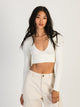 HARLOW HARLOW TORI VNECK SEAMLESS LONG SLEEVE - CREAM - CLEARANCE - Boathouse