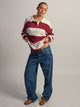 HARLOW HARLOW RORY RUGBY LONG SLEEVE - BURGUNDY - Boathouse