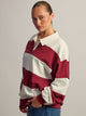 HARLOW HARLOW RORY RUGBY LONG SLEEVE - BURGUNDY - Boathouse