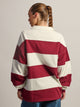 HARLOW HARLOW RORY RUGBY LONG SLEEVE - BURGUNDY - Boathouse
