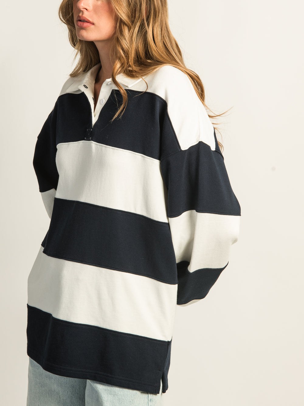 HARLOW RORY RUGBY LONG SLEEVE - NAVY