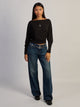 HARLOW SAMI SLOUCH MANCHES LONGUES - NOIR