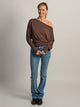 HARLOW HARLOW SAMI SLOUCH LONG SLEEVE -BROWN - Boathouse